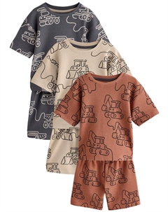 Пижама, цвет Beige/marine blue/Auburn Next