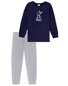 Пижама Boys World, темно-синий Schiesser