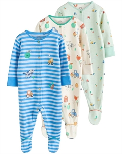 Пижама, цвет Royal blue/Pastel yellow/Pastel green Next