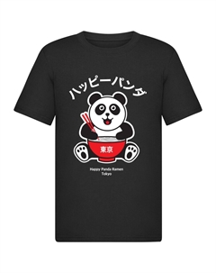 Рубашка Torc - Happy Panda, черный Merchcode