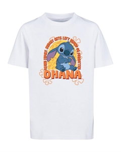 Рубашка Lilo and Stitch - Ohana Orange Flower Dome, белый Absolute cult