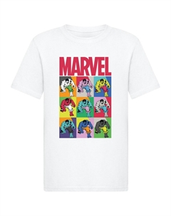 Рубашка Marvel - Hulk Pop Art, белый Absolute cult