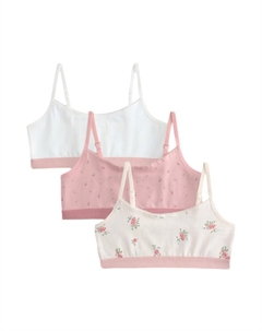 Бюстгальтер-бралетт, цвет Rose/White/Wool white Next