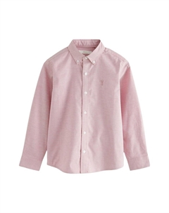 Рубашка на пуговицах классического кроя, розовый Next