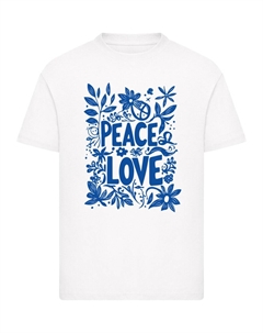 Рубашка Peace Love, белый Merchcode