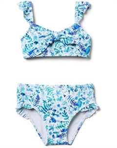 Купальник Tie Front Two Piece Swim, синий Janie and jack