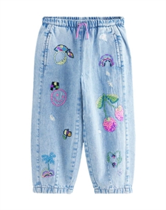 Зауженные джинсы, синий Next