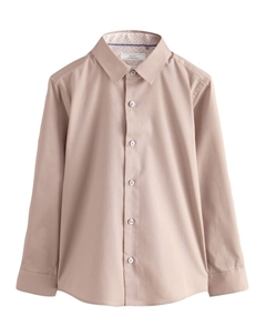 Рубашка на пуговицах классического кроя, нюд Next