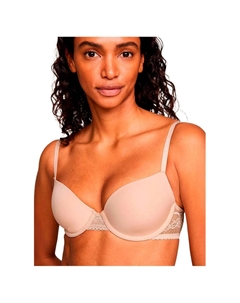 Бюстгальтер Lace Detail Balconette, бежевый Tommy hilfiger