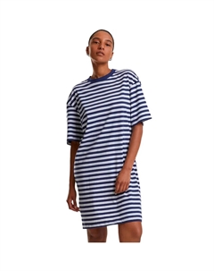 Платье Oversized Striped short sleeve short, синий Urban classics