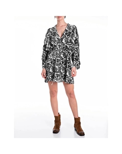 Платье W9154.000.75014 long sleeve short, черный Replay