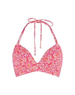 Треугольный бикини-топ, цвет Pink/Light pink Lingadore