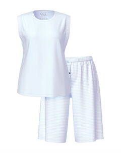 Короткий пижамный комплект, светло-синий Ulla popken