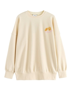 Толстовка Champage and Oyster Club Fun Lemon Summer, экрю Next