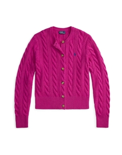 Вязаный кардиган, цвет Dark pink Polo ralph lauren