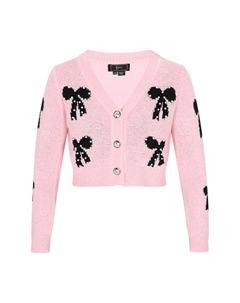 Вязаный кардиган, розовый Faina