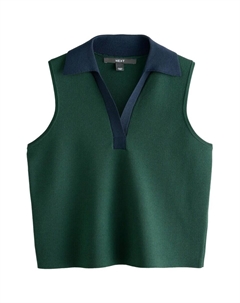 Вязаный топ, темно-зеленый Next