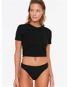 Стринги, черный/белый Trendyol