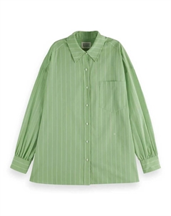 Рубашка с длинным рукавом U9B00679T, зеленый Scotch&soda