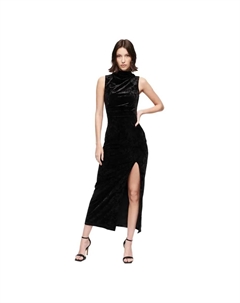 Платье Velvet Maxi sleeveless midi, черный Superdry