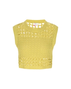 Вязаный топ, цвет Light yellow Izia