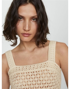 Вязаный топ CUADRI, кремовый Mango