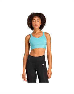 Спортивный бюстгальтер FastImpact Luxe Run High Impact Sports Bra, синий Adidas
