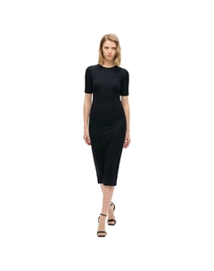 Платье W8011766A short sleeve midi, черный Superdry