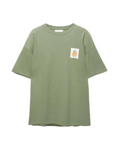 Рубашка, зеленый Pull & bear