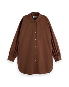 Рубашка с длинным рукавом U9B00628T Oversized, коричневый Scotch&soda