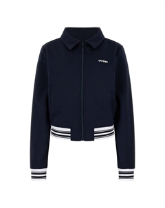 Толстовка с капюшоном на молнии, морской синий Guess