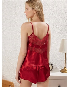 Короткий пижамный комплект, цвет Ruby red Trendyol