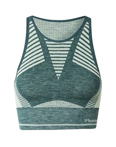 Спортивный топ Vera, цвет Light green/Dark green Hummel