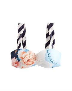 Верх бикини бандо, белый Next