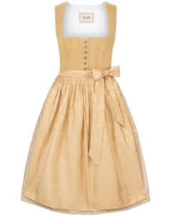 Широкая юбка в сборку Viktoria, цвет Mustard Stockerpoint