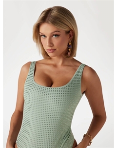 Купальник-бралетт, мятный Guess