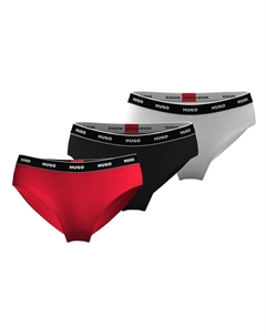 Трусы 3 шт Stripe, разноцветный Hugo