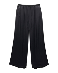 Широкие брюки, черный Pull & bear