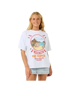 Футболка с коротким рукавом Cove Heritage, белый Rip curl