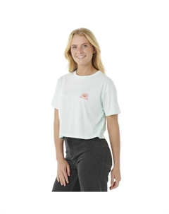Футболка с коротким рукавом Sunrise Crop, зеленый Rip curl