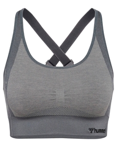 Спортивный бюстгальтер-бралетт, цвет Stone/mottled grey Hummel
