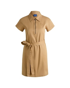 Платье Kerami 1 BLUE short sleeve short, бежевый Hugo