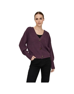 Свитер Lea v neck, фиолетовый Vero moda