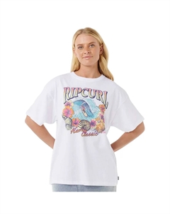 Футболка с коротким рукавом Hawaii Classic Heritage, белый Rip curl