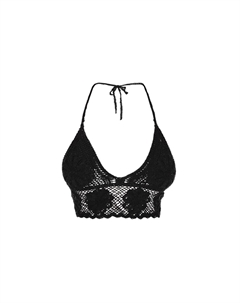 Вязаный топ Boho, черный Izia