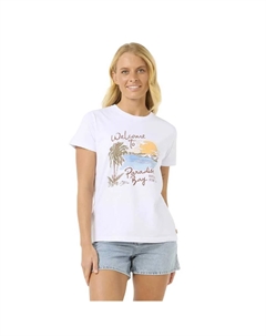 Футболка с коротким рукавом Paradise Bay Standard, белый Rip curl