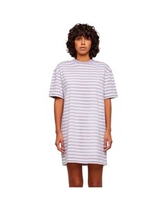 Платье Oversized Striped short sleeve short, белый Urban classics