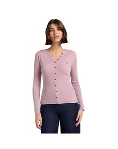 Лонгслив Washed Waffle Henley, розовый Lee