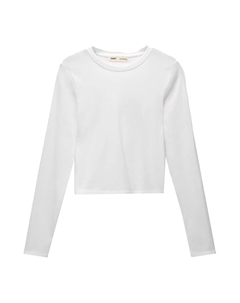 Рубашка, белый Pull & bear