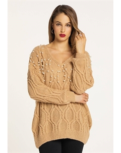 Свитер, светло-коричневый Faina